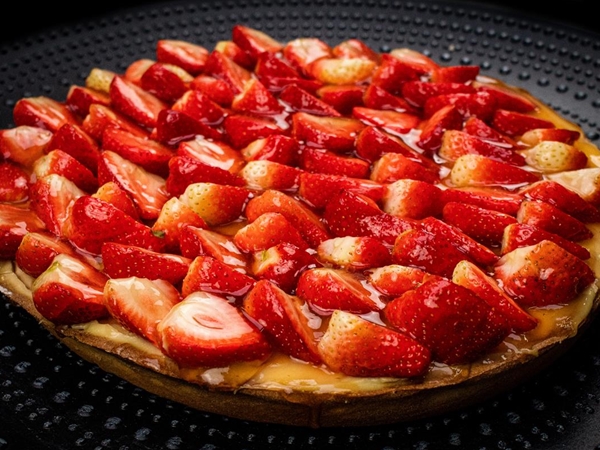 Aardbeienvlaai